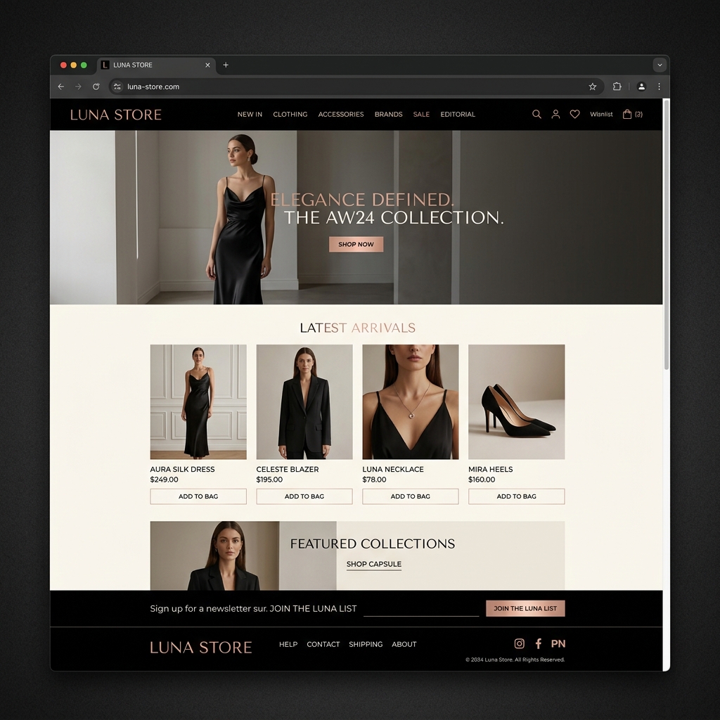 Tienda online Luna Store